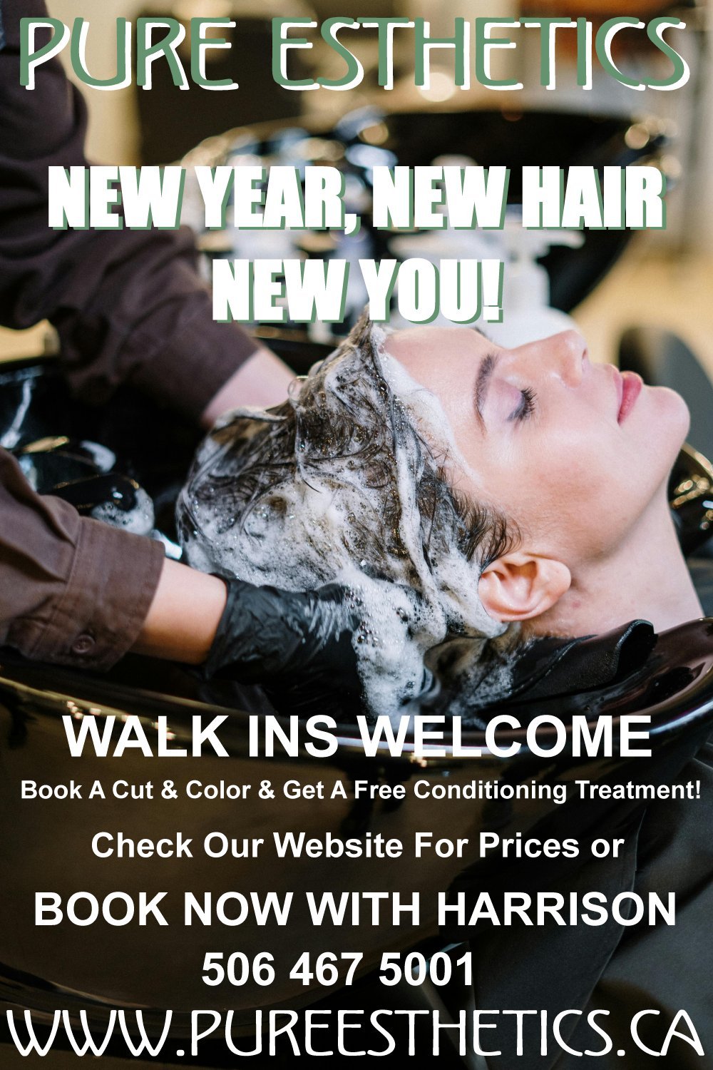 hair by Harrison at pure esthetics